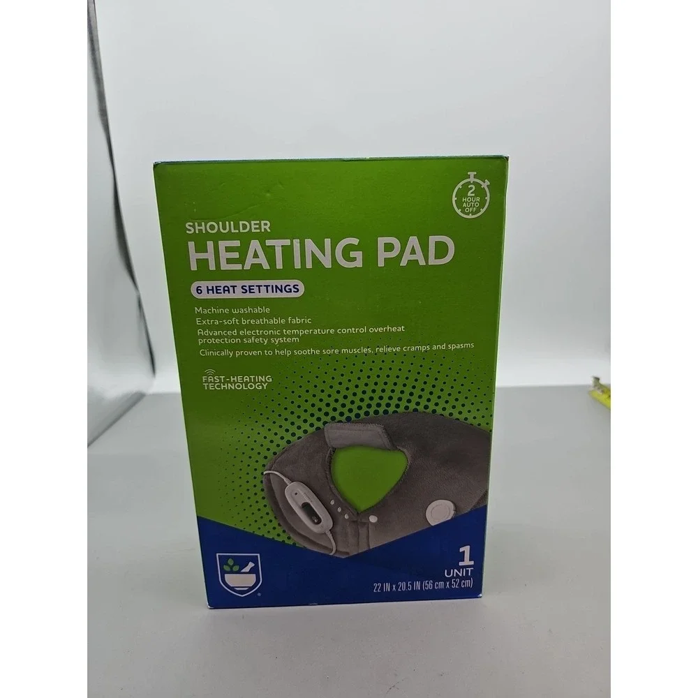 Rite Aid Portable Shoulder Heating Pad, 6 Heat Settings, New‎